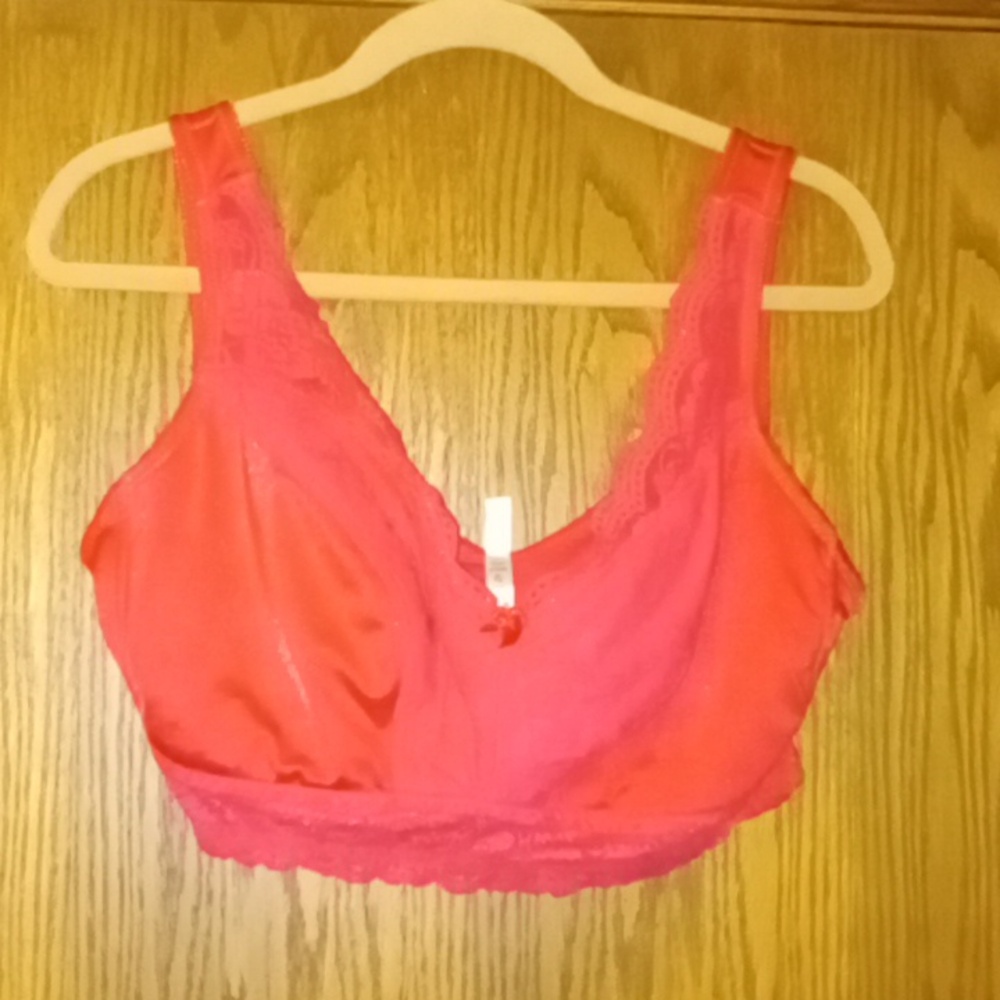 Women's Rhonda Shear Pullover Lace Trimmed Padded Ahh Bra
